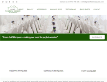 Tablet Screenshot of greenfieldmarquees.com